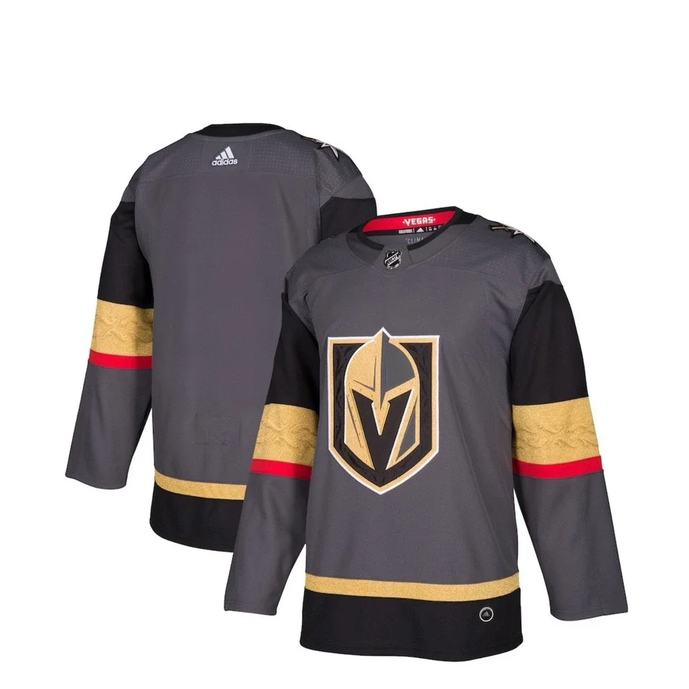 adidas Vegas‎ Golden Knights Home Authentic Hockey Jersey Mens Size 46 S NEW